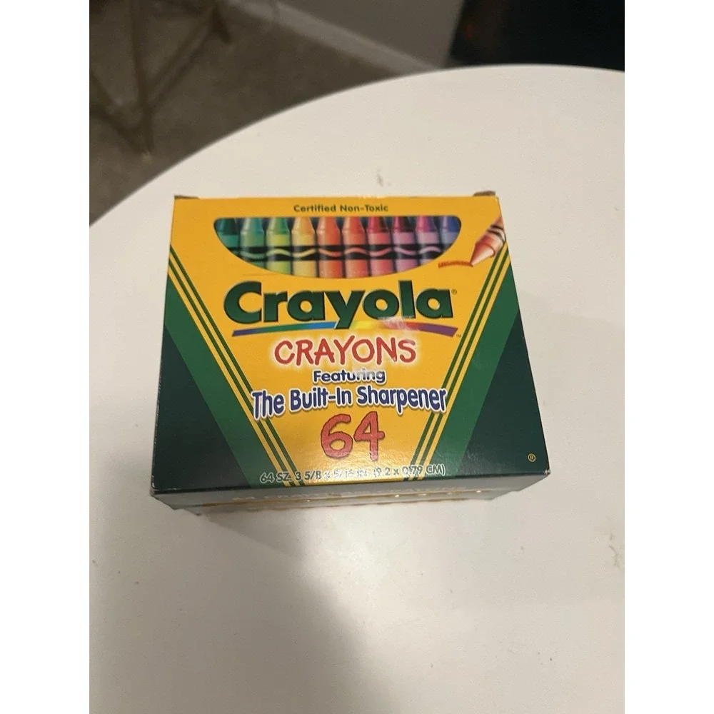 Crayola Crayons Vintage 1997 Box with  Sharpener - Binney & Smith New Lot Of (2)
